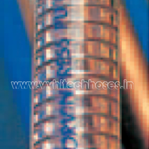 PU Hose - PVC Steel Spiral, 3/16-3/4 Inch I.D., -20°C to +90°C | High Flexibility, Narrow Bending Radius, Pressure Resistant, Vacuum Suction, Smooth Surface