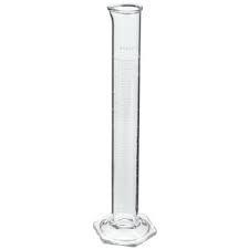 Measuring Cylinder Borosilicate Glass 500 ml - Borosilicate Glass, Beaded Rim, ASTM E-1272, Reusable, Bumper Guard