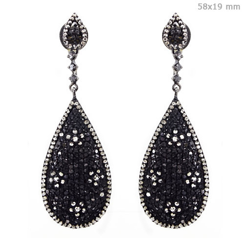 Black & White Diamond Earrings