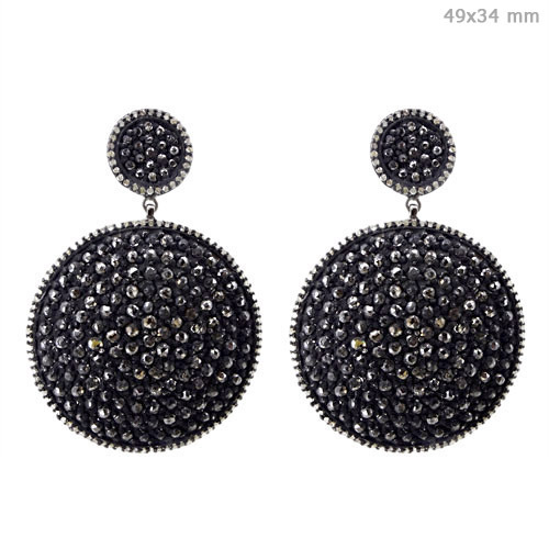 Diamond Disc Earrings Jewelry