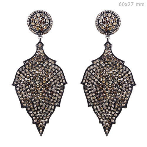 Pave Diamond Earrings Jewelry