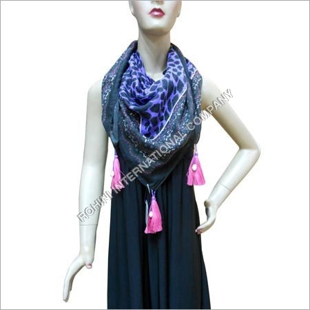 Animal Print Square Scarf