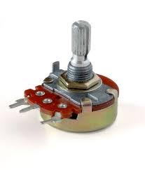 Rheostat - Ceramic, Metal, Resin Material | 3.9cm Height, 150W Power Rating, 20 Ohm Resistance, Compact Design for Adjustable Current Control