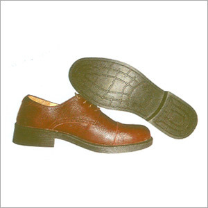 Brown Leather Safety Shoe