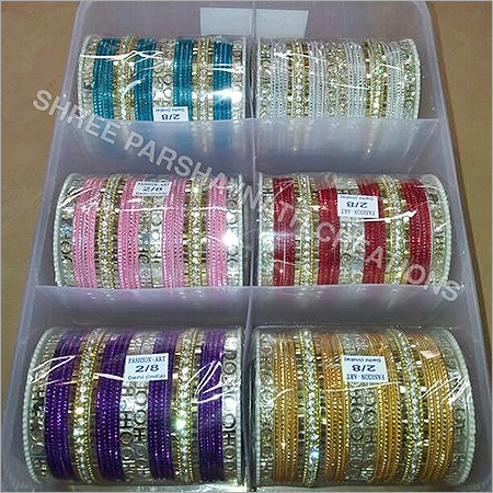 Assorted designer color bangles