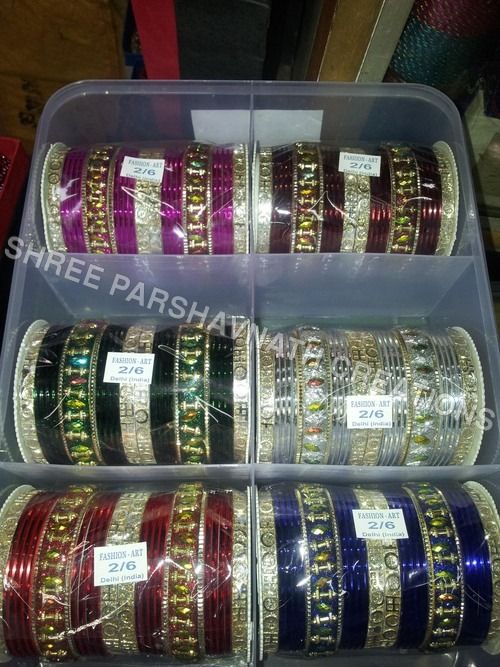 Assoted Color Metal Designer Bangles