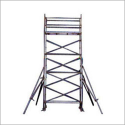 Aluminum Scaffolding Ladders - Aluminum Alloy, 1.2m x 1.2m Base, Adjustable Height | Lightweight, Durable, Rustproof, Portable, Powder Coated Finish, 500kg Capacity