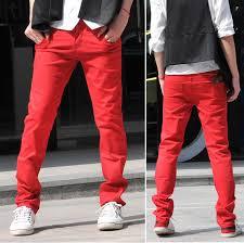 Red Denim Pant