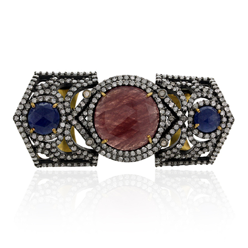 Diamond Gemstone 18k Gold Ring