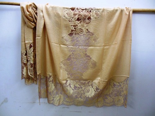 100% cashmere french laces shawls