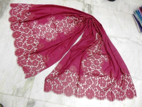 100% cashmere indonesia laces shawls
