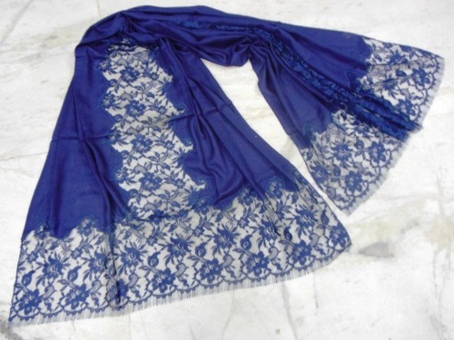100% cashmere french laces shawls