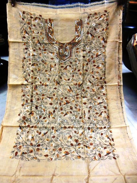 kantha stoles dupattas suits sarees