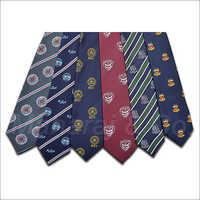 Kids School Neckties - Polyester Silk, Length 12-58 Cm, Width 5-10 Cm | School Logo, Non-fading Colors, Good-brushed Interlining, Labels Included