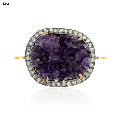 Diamond Gemstone Gold Finding connector