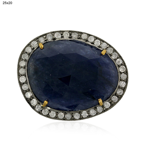 Diamond Gemstone 18k Gold Finding