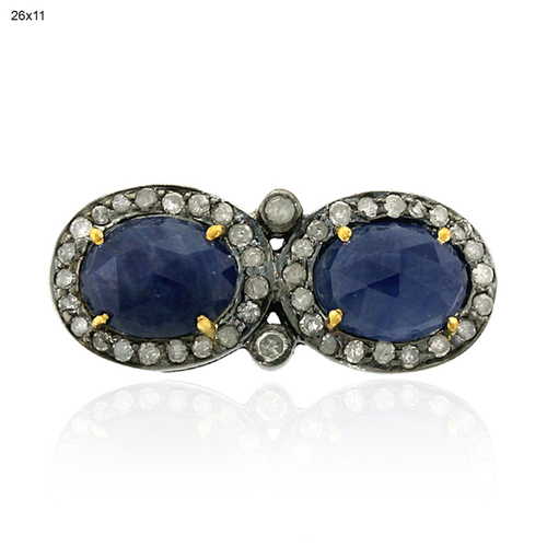 Diamond Gemstone 18k Gold Findings Jewelry