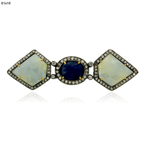 Diamond Gemstone 18k Gold Finding