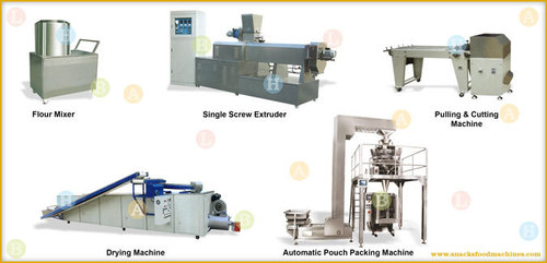 Extruded Snacks Pellet Snacks Food Production Line