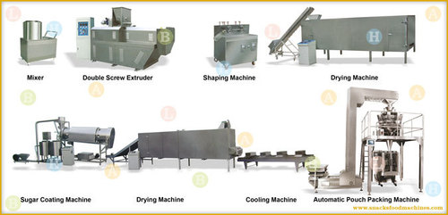 Breakfast Cereals Fruit Rings Snacks Food Production Line