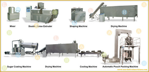 Chocos Breakfast Cereals Snacks Food Production Line