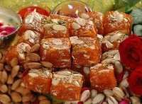 Karachi Halwa - Semolina Sweet Treat, Orange Color | Rich Taste, Hygienic, Fresh, Festive Treat, Bulk Boxed