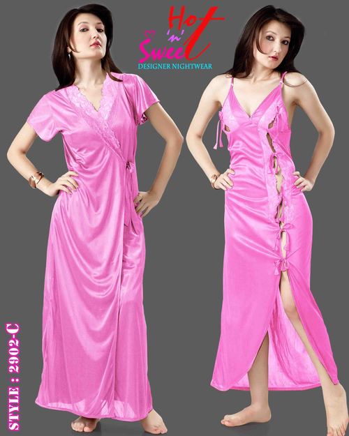 Pink Two Piece Nighty 2902 C