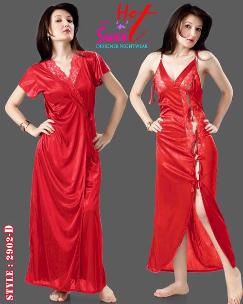 Red Two Piece Nighty 2902 D