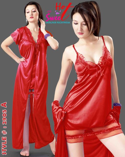 Red Two Piece Nighty 2905 A