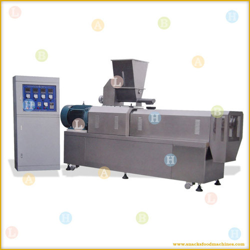 Large Double Screw Extruder for Inflated Extruded Snacks