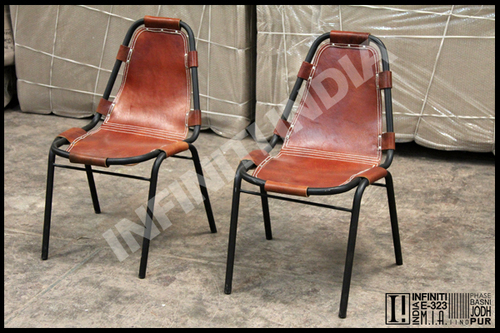 Metal Vintage Leather Chair