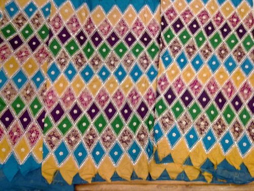 Chatapati Gharara - Cotton, Multicolored, Variable Dimensions | Mirror Embellishments, Vibrant Colors, Comfortable Fit, Elegant Style
