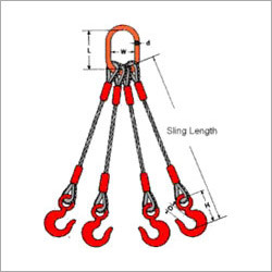 Four Legged Wire Ropes Slings