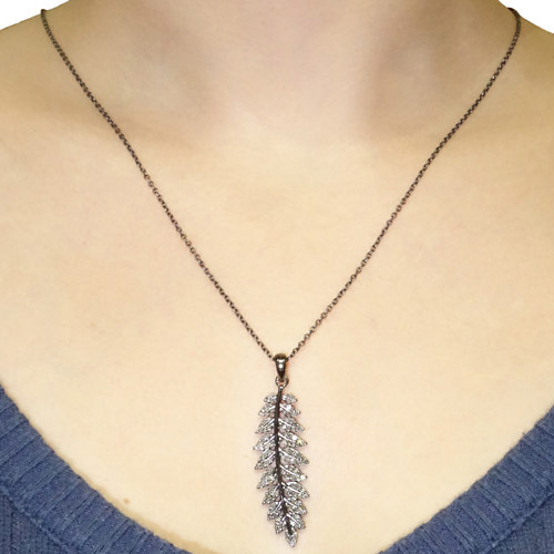 Silver Diamond Pave Pendant