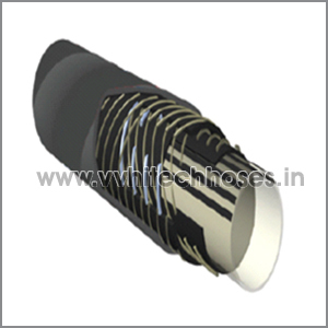 Chemical And Acid Hose - MFA Tube, EPDM Cover, 13-100mm I.D, Black/White, Electrically Conductive, -40 to +170°C