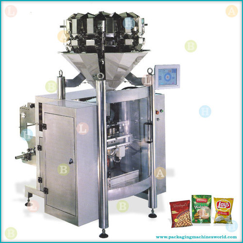 Automatic Compact Servo Control Pouch Packing Machine with Combinational Weigh Filler - Stainless Steel, 1500x1000x2000mm | Accurate Weighing, High Speed, Food Grade Materials