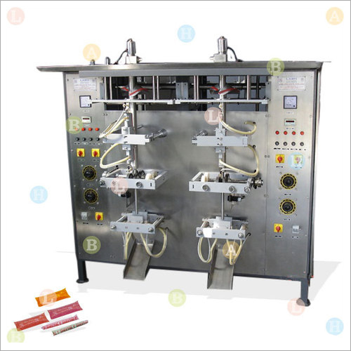 Automatic Double Head Vertical Pouch Packing Machine with Gravity Filler for Ice-pop
