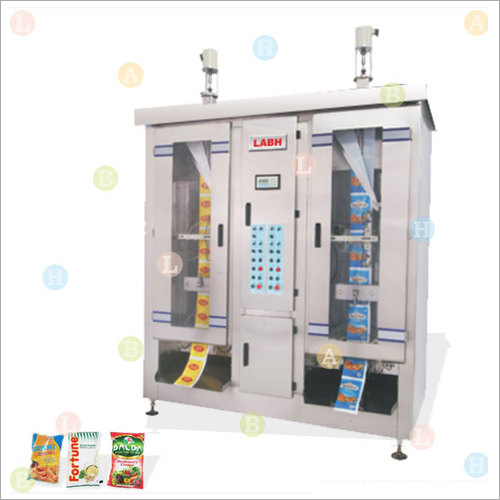 Automatic Double Head Vertical Pouch Packing Machine with Impulse Sealer& Piston Filler 