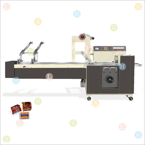 Automatic High Speed Horizontal Biscuit Packing Machine - Stainless Steel, 100x50x150cm | High Speed, Automatic, Small Pack, Food Grade, Efficient Packing