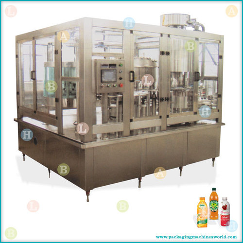 Automatic Rotary Bottle Rinsing, Filling and Cap Sealing Line for Hot Filling