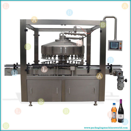 Automatic Rotary Bottle Filling and Cap Sealing Line with Piston Filler