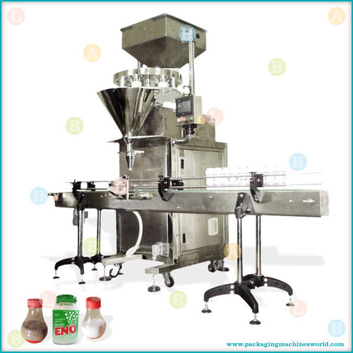 Automatic Linear Container Filling Line with Volumetric Cup Filler