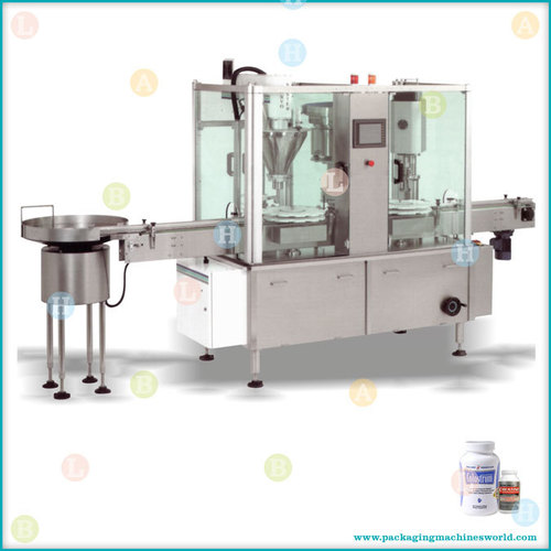 Automatic Linear Container Filling Line with Auger Filler