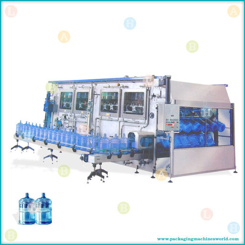 Automatic Mono Block Water Jar Washing, Filling and Cap Sealing Machine for 5 Gallon Jar