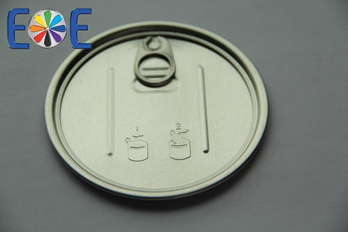 California 401 Aluminum Easy Open Can Lid - Aluminum, Size 401 # FA, Clear/Gold Lacquer, 99mm Chuck Diameter, 3mm Countersink Depth, 108.8mm Curl Diameter, 2mm Curl Height | Easy Open, Durable, Versatile, Reliable