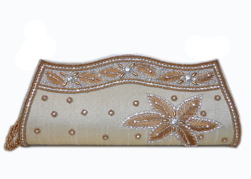 Silk Gold Clutch Bags 