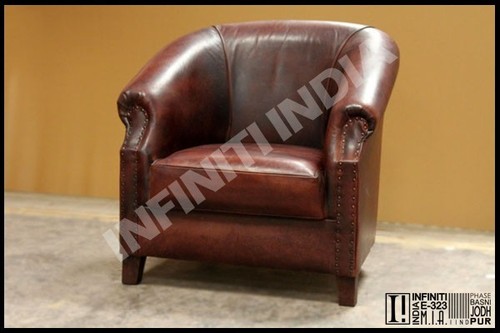 Polished Vintage Leather Sofa