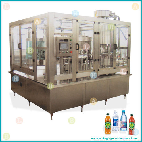 Automatic Rotary Bottle Rinsing, Filling and Cap Sealing Line with Gravity Filler