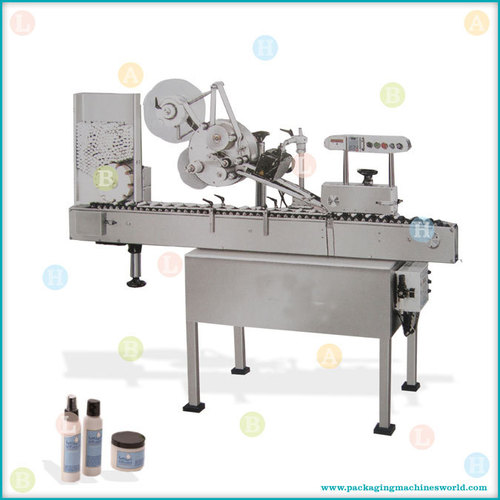 Automatic Horizontal Self Adhesive Sticker Labelling Machine with Auto Feeder - Stainless Steel, 100x50x80 Cm | Auto Feed, High Speed, Accurate Placement, Easy Operation