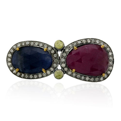 Diamond Gemstone 18k Gold Finding